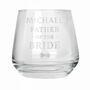 Personalised Father Of The Bride Glass, thumbnail 3 of 4