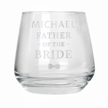 Personalised Father Of The Bride Glass, 3 of 4