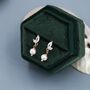 Marquise Cz Pair With Baroque Pearl Dangle Earrings, thumbnail 9 of 12
