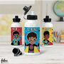 Black Boy Magic Aluminium Water Bottle | Fefus Design, thumbnail 1 of 1