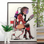 Space Astronaut On The Toilet Poster Print, thumbnail 1 of 6