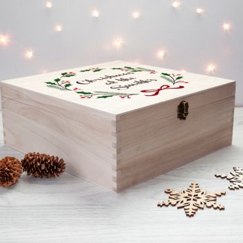 Personalised Jolly Holly Family Christmas Eve Box, 3 of 3