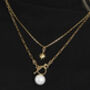 North Star Glossy Gold Plated Silver Chain Necklace, thumbnail 1 of 2