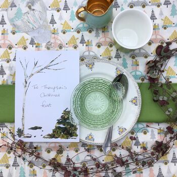 Christmas Table 'Write Your Own Menu' Place Prints, 4 of 6