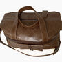 Handcrafted Brown Travel Bag, thumbnail 5 of 8