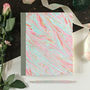 Personalised Hand Marbled Wedding Album, thumbnail 1 of 8