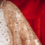 Gold Cape Beaded Wedding Dress Cover Up, thumbnail 3 of 12