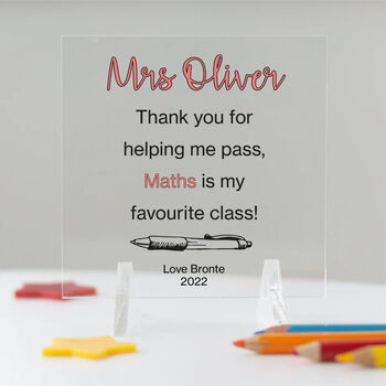 Personalised Favourite Class Acrylic Plaque, 3 of 3