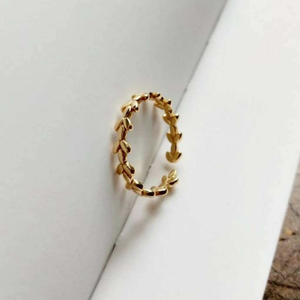 14 K Gold Promise Love Ring Set By Elk & Bloom