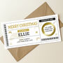 Personalised Gamer Scratch Card Christmas Voucher: Gold Circle Design, thumbnail 2 of 7