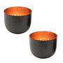 Black And Copper Tealight Holders, thumbnail 2 of 5