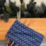 Liberty Fabric Navy All Wrapped Up Christmas Stocking, thumbnail 2 of 2