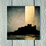 Bamburgh Reflection Greetings Card, thumbnail 1 of 2