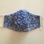 Upcycled Silk Lined Leopard Print Cotton Face Mask, thumbnail 7 of 11