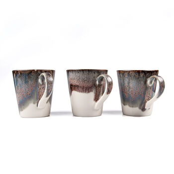 Brown V Shaped Handmade Porcelain Mug, 3 of 8