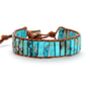 Handmade Chakra Healing Stone Turquoise Bracelet, thumbnail 4 of 8