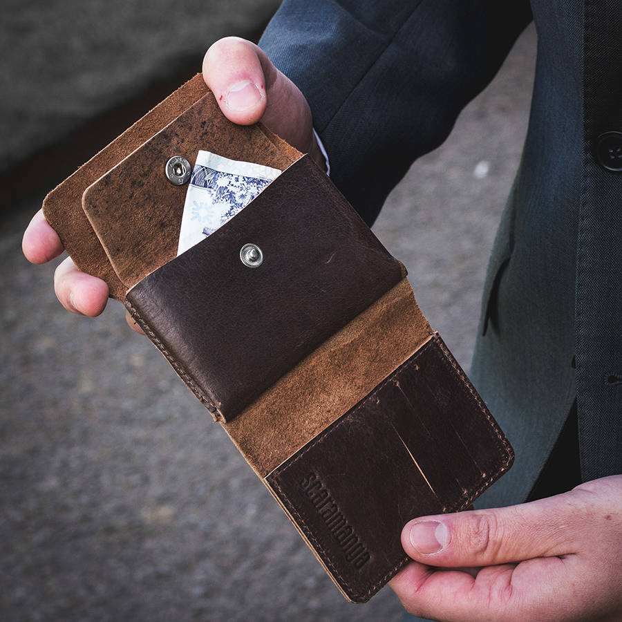 Leather Mini Wallet By Scaramanga