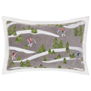 Personalised Embroidered Winter Ski Cushion, 3 of 3