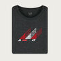 Downhill Ski Austria Grey Organic T Shirt, thumbnail 1 of 6