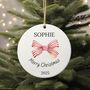 Custom Personalised Christmas Ornament Bauble, thumbnail 1 of 3