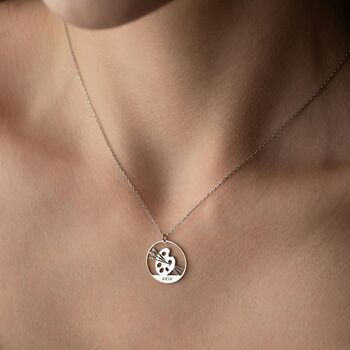 Personalised Artist Palette Necklace, 6 of 10