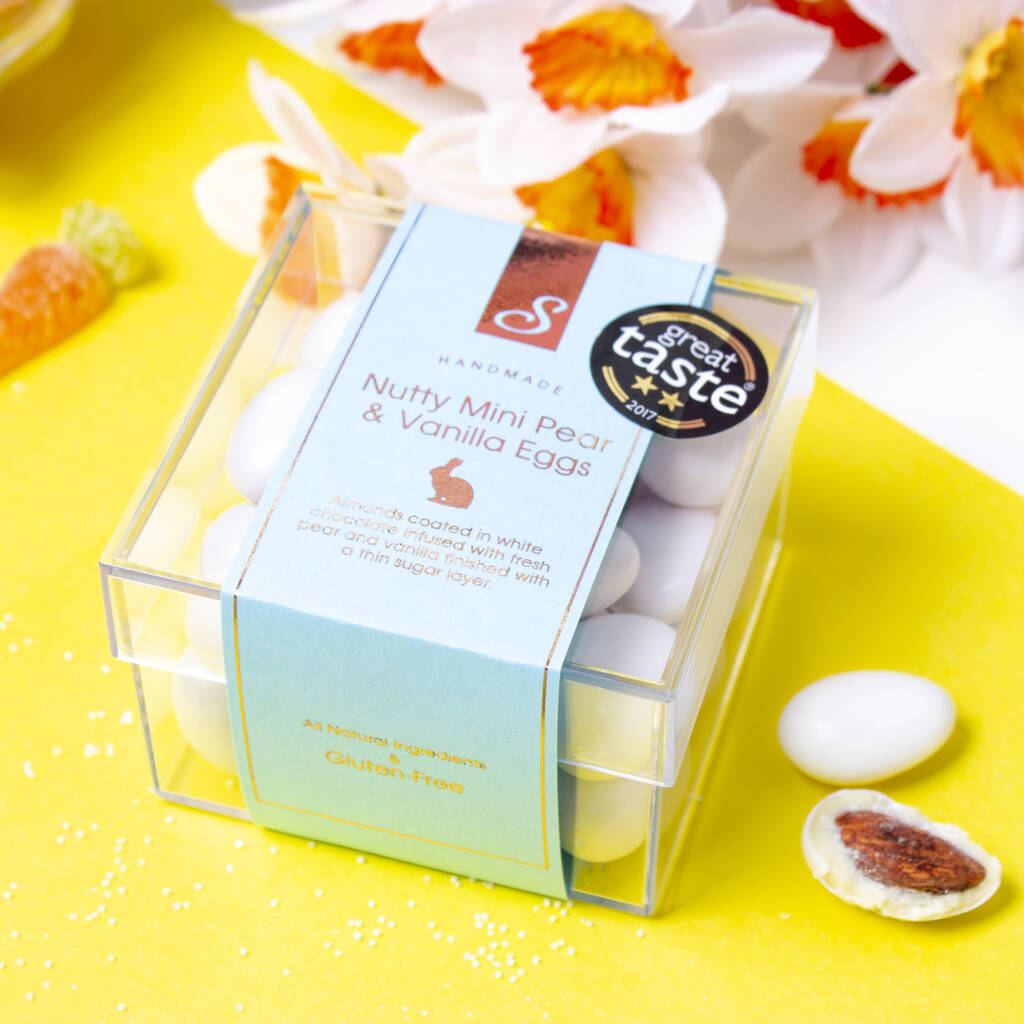 Nutty Vanilla And Pear Mini Eggs. Gluten Free By Sweet Lounge