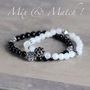 White Jade And Pave Bead Bracelet, thumbnail 4 of 9