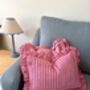 Quilted Indian Block Print Cushion, thumbnail 2 of 4