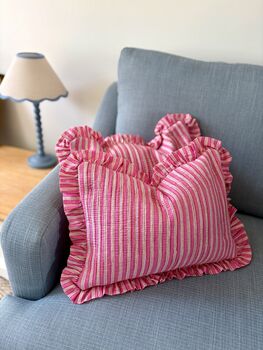 Quilted Indian Block Print Cushion, 2 of 4