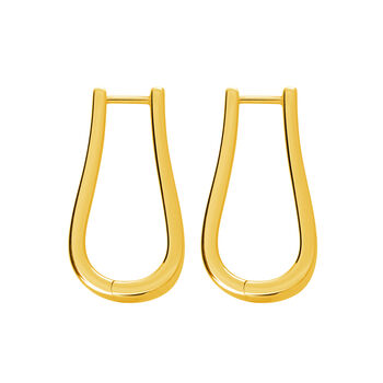 Petal Hoops Large In Gold Vermeil, 2 of 6