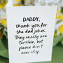 Personalised Funny Dad Joke Greeting Card “Terrible But Don’t Stop”, thumbnail 5 of 7