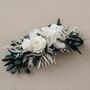 Willa Eucalyptus Preserved Flower Wedding Hair Comb, thumbnail 2 of 3