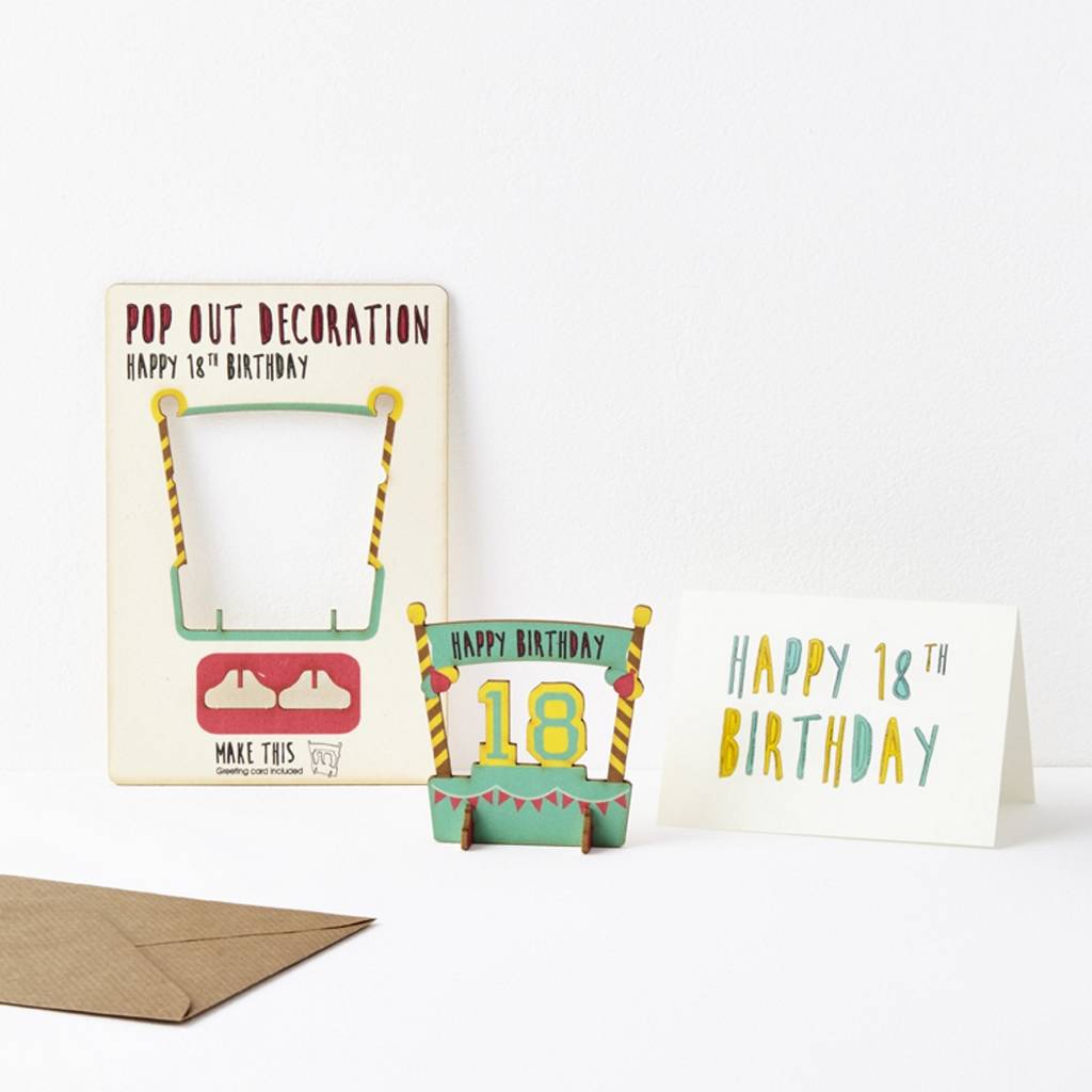 Pop Out 18th Birthday Card By The Pop Out Card Company