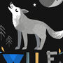 Wolf Personalised Name Print, thumbnail 2 of 12