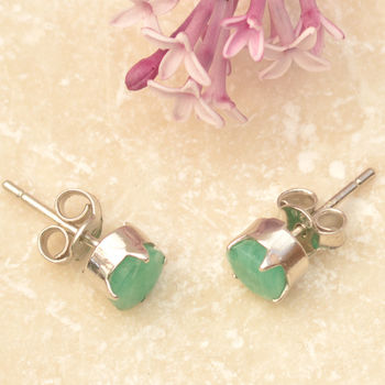 Emerald And Silver Studs, 2 of 3