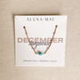 December Birthstone Turquoise Gold Bracelet, thumbnail 2 of 4