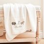Personalised Welcome To The World Ivory Shawl, thumbnail 3 of 5
