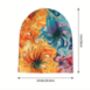 Soft Chemo Headwear Beanie Hat Bandana Colourful Swirls, thumbnail 3 of 4