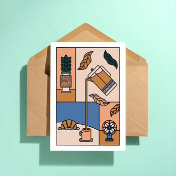 Cosy Coffee Greeting Card, 3 of 3