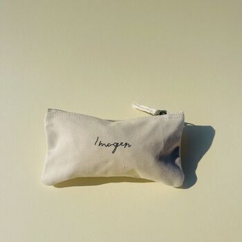 Hand Embroidered Personalised Sushi Pencil Case, 5 of 12