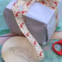 20m Roll Of Cotton Twill Deer And Star Ribbon, thumbnail 3 of 3