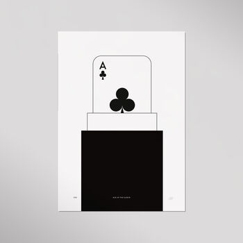 Ace Up The Sleeve Clubs Limited Edition Art Print, 2 of 8
