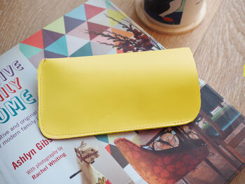 Your Child's Handwriting Leather Glasses Case, 6 of 8