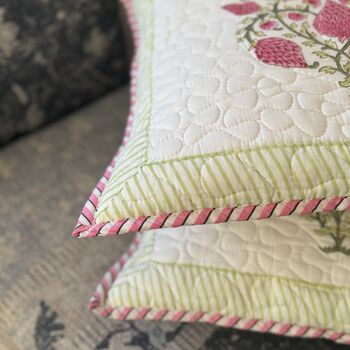 Set Of Two Cotton Cushion Covers, 16 X 16 Inches, 4 of 12