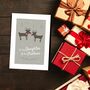 'Daughter And Her Partner' Christmas Card Reindeer, thumbnail 6 of 10