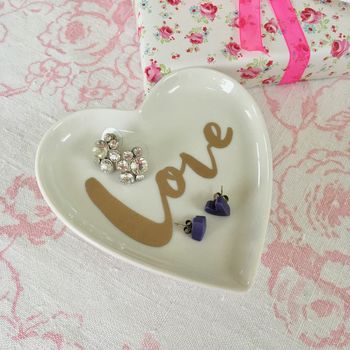 Love Porcelain Heart Dish, 5 of 6