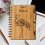Personalised Eco Bamboo Floral Flamingo Notebook, thumbnail 1 of 6