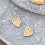 Sterling Silver And Gold Heart Earrings, thumbnail 5 of 7