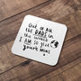 'Dad I Am So Glad You're Mine' Coaster, thumbnail 2 of 7