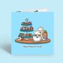 Afternoon Tea Birthday Card | Cute Greetings Card, thumbnail 1 of 5